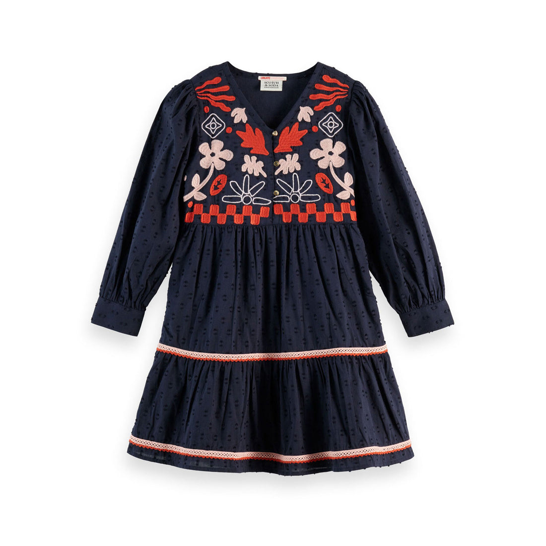 Scotch Shrunk Sky Captain Jacquard Dress