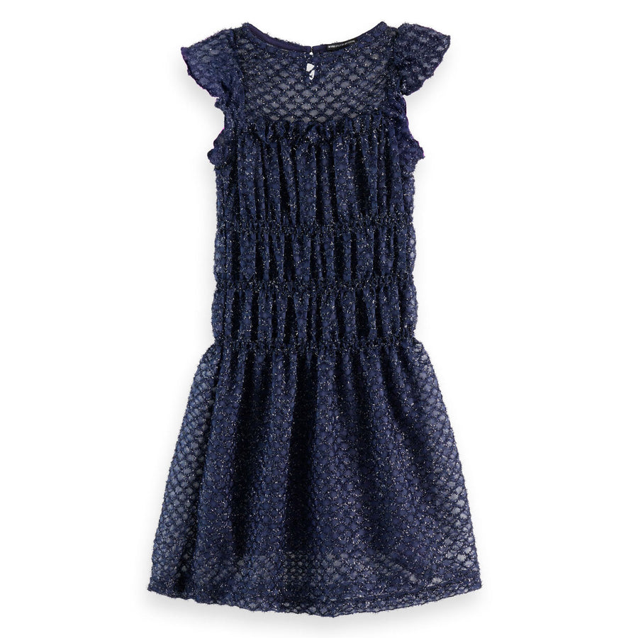 Scotch Shrunk Peacoat Fancy Lurex Party Dress