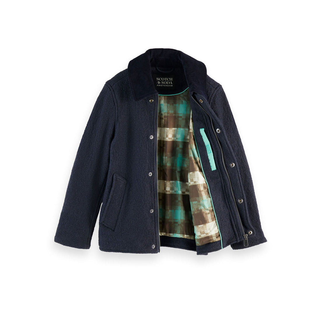 Scotch Shrunk Sky Captain Wool-Blend Overcoat