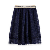 Scotch Shrunk Peacoat Fancy Lurex Midi Skirt