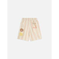 Scotch Shrunk Eggnog Stripe Embroidery Shorts