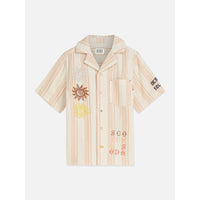 Scotch Shrunk Eggnog Stripe Embroidery Shirt
