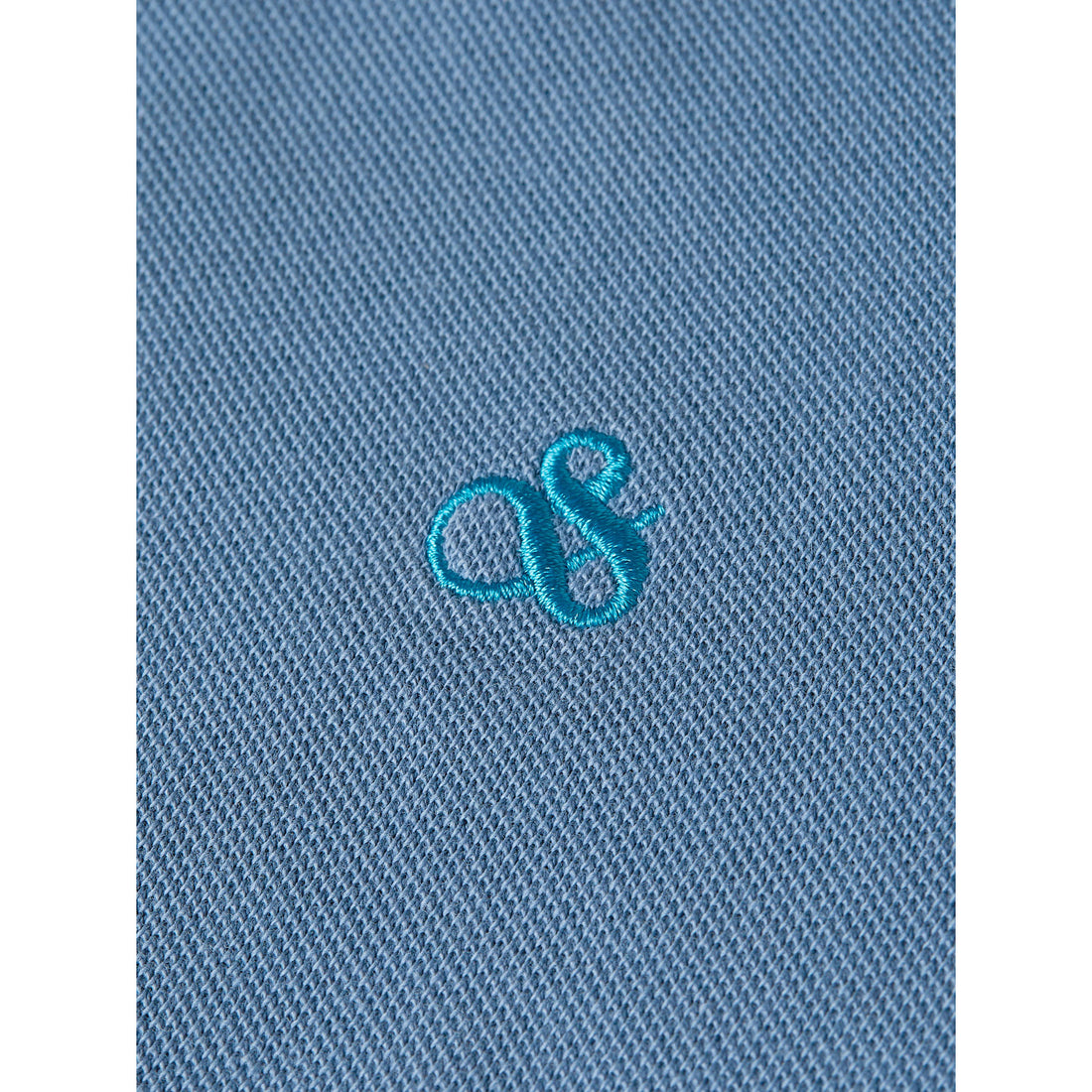 Scotch Shrunk Captain Blue Embroidery Pique Polo