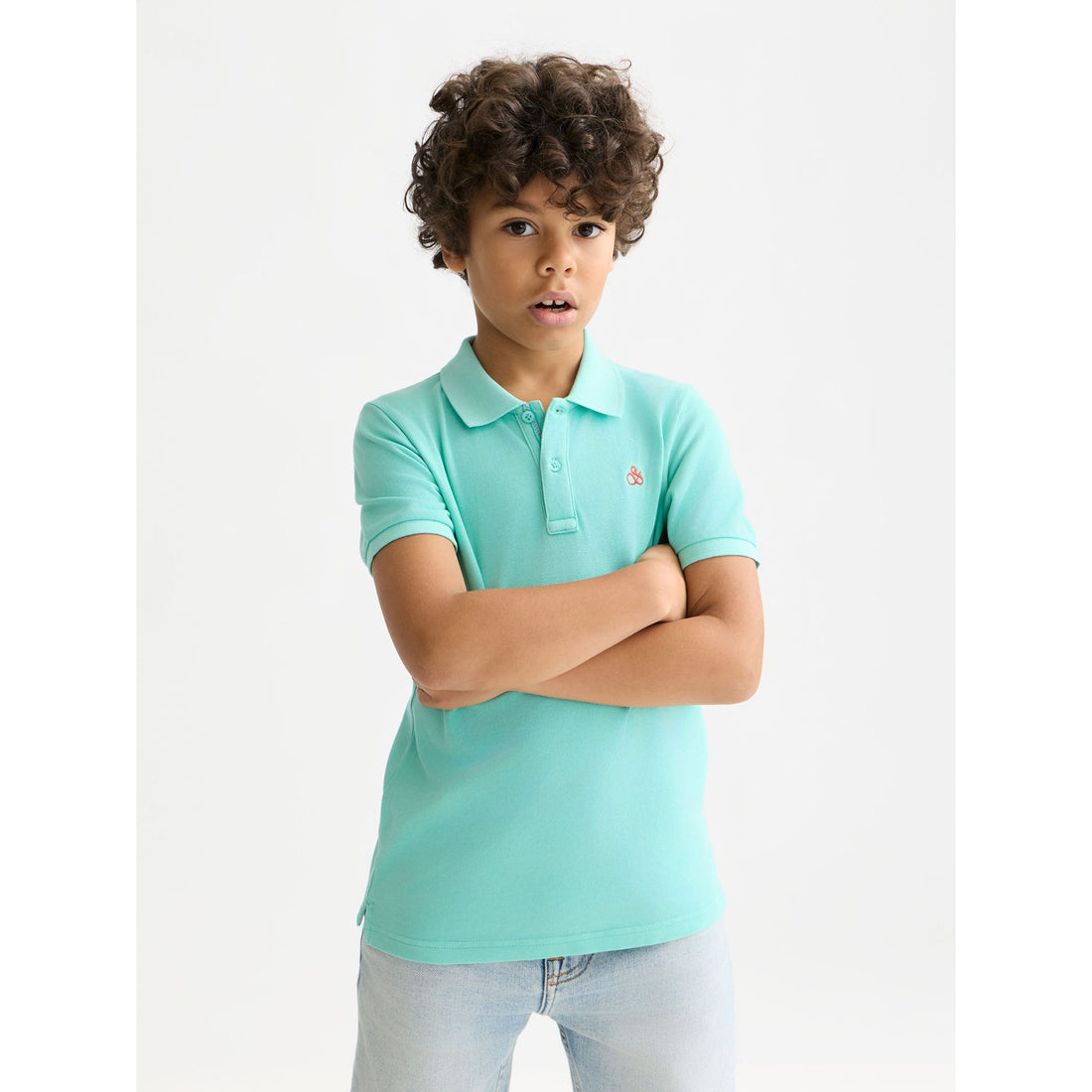 Scotch Shrunk Opal Embroidery Pique Polo