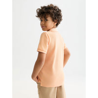 Scotch Shrunk Coral Sands Embroidery Pique Polo