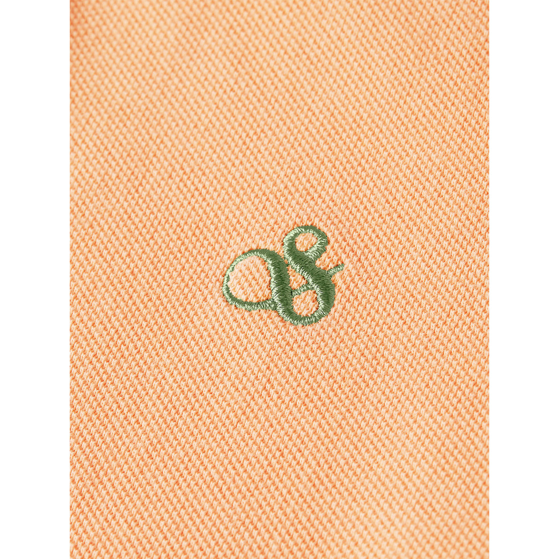 Scotch Shrunk Coral Sands Embroidery Pique Polo
