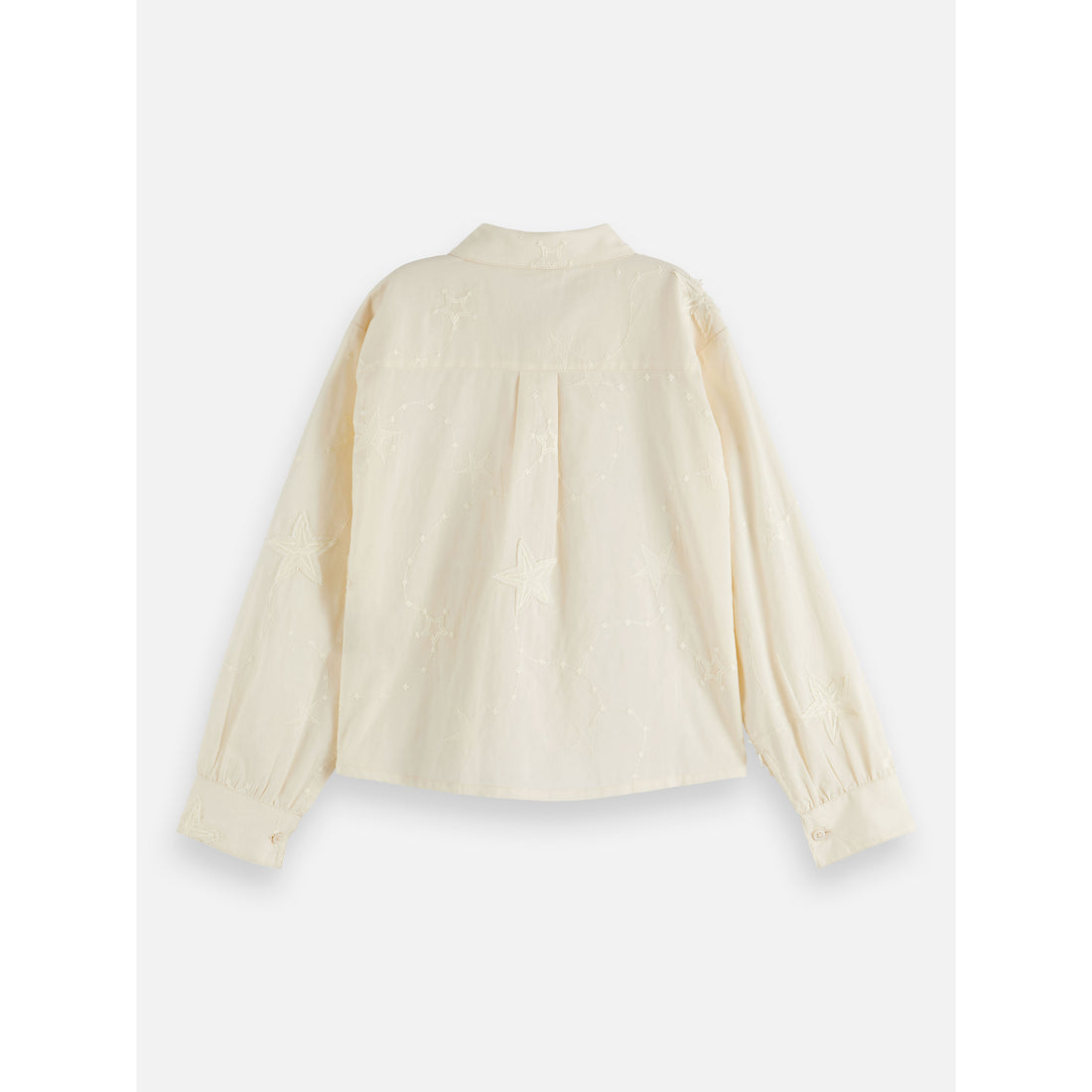 Scotch Shrunk Eggnog Fringe Embroidered Shirt