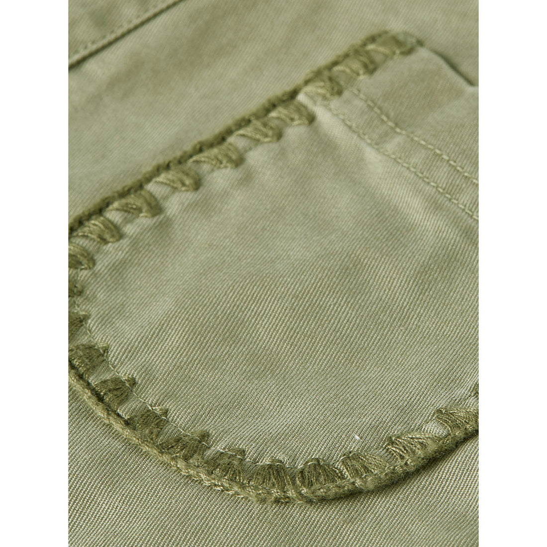 Scotch Shrunk Oil Green Twill Mini Skirt