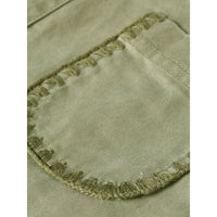 Scotch Shrunk Oil Green Twill Mini Skirt