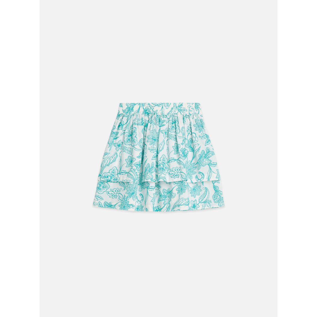 Scotch Shrunk Bandana Eggnog Modal Ruffle Skirt