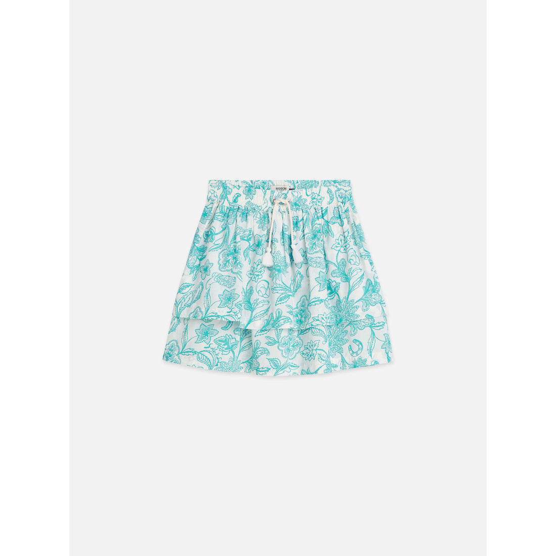 Scotch Shrunk Bandana Eggnog Modal Ruffle Skirt