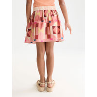 Scotch Shrunk Patchwork Canyon Clay Seersucker Skirt