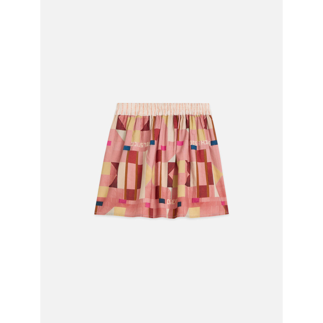 Scotch Shrunk Patchwork Canyon Clay Seersucker Skirt