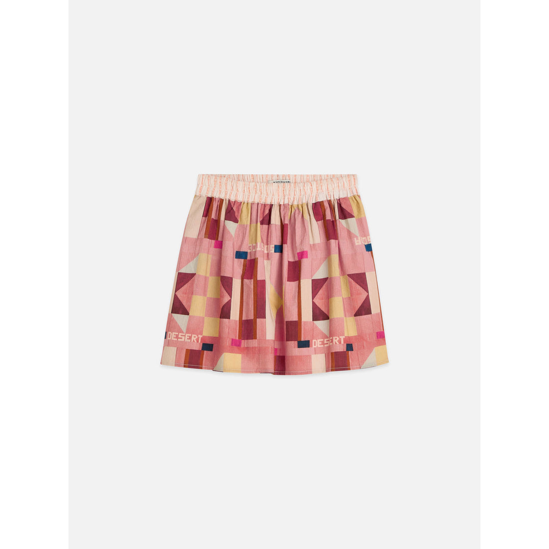 Scotch Shrunk Patchwork Canyon Clay Seersucker Skirt