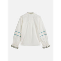 Scotch Shrunk Eggnog Embroidered Cuff Shirt