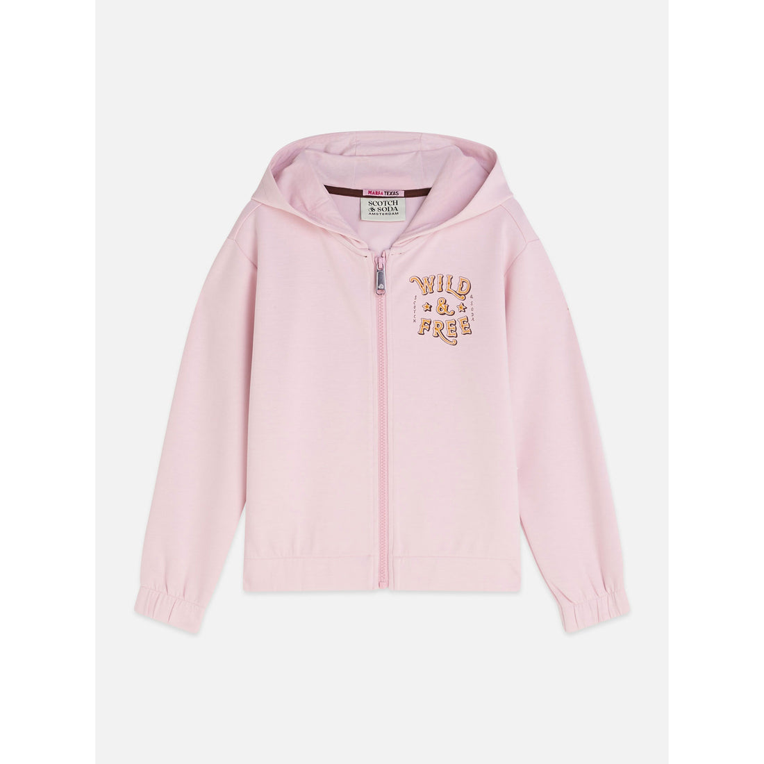 Scotch Shrunk Lilac Snow Zip Through Hoodie