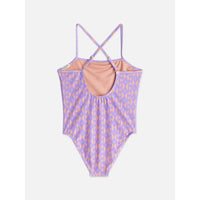 Scotch Shrunk Cactus Stripe Papaya Punch Bathing Suit