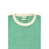 FUB Ecru/Basil Two Color Top