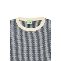 FUB Ecru/Dark Navy Two Color Top