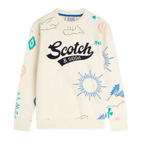 Scotch Shrunk  Eggnog Printed Sweatshirt