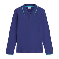 Scotch Shrunk  Twilight Blue Contrast Tipping Pique Polo
