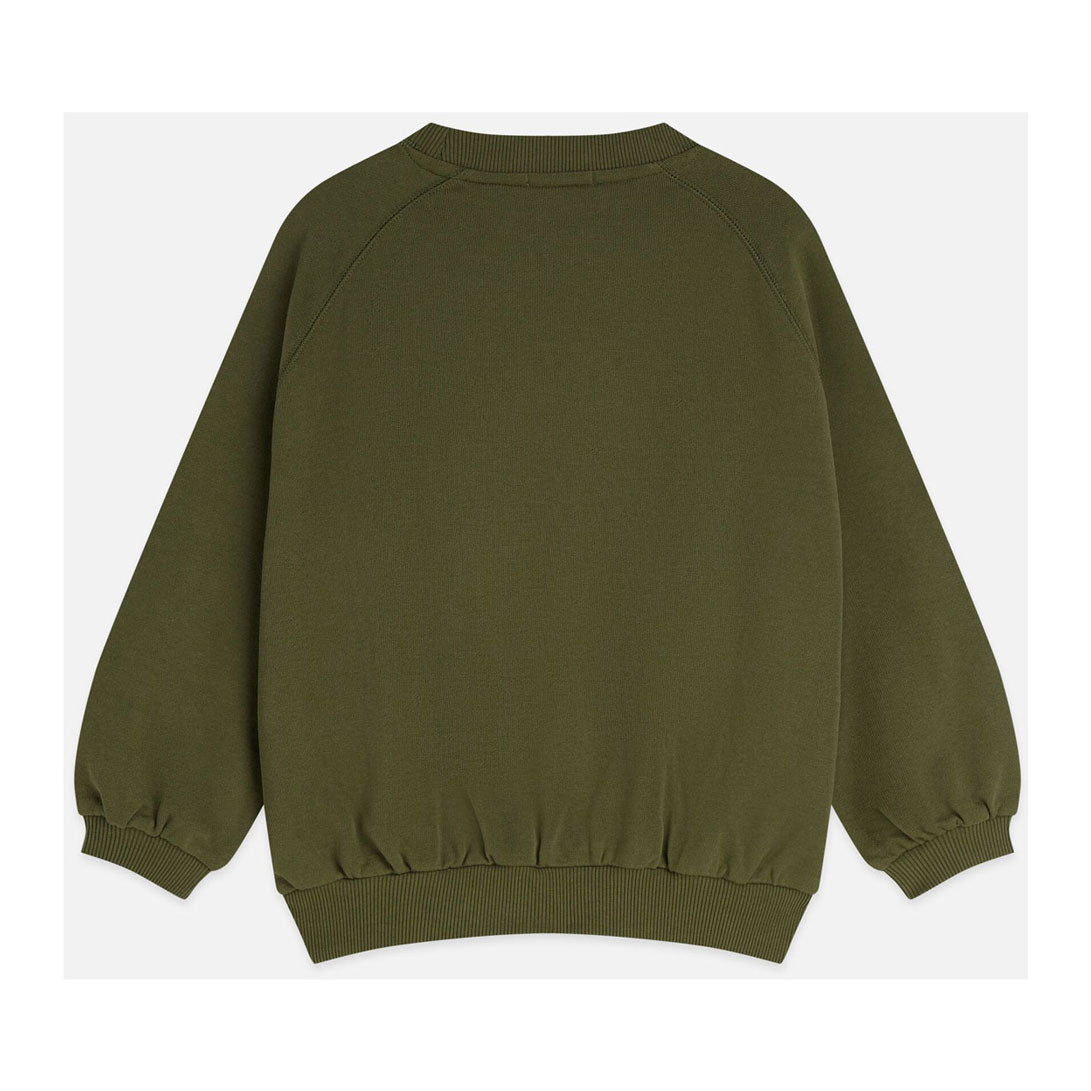 Scotch Shrunk  Olive Front Artwork Batwinged Sweatshirt