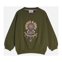 Scotch Shrunk  Olive Front Artwork Batwinged Sweatshirt