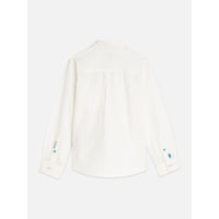 Scotch Shrunk Bright White Linen Shirt