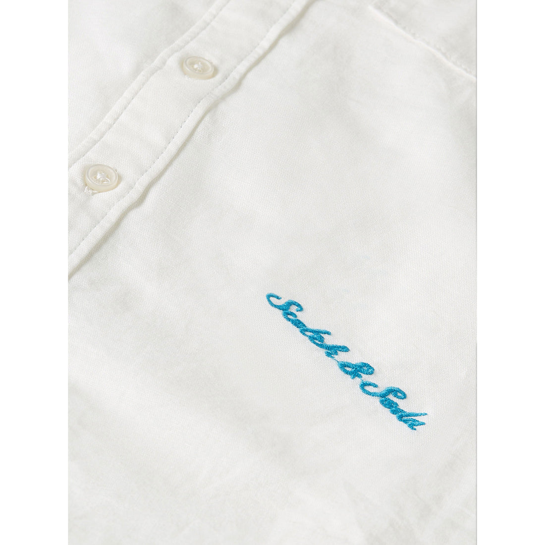 Scotch Shrunk Bright White Linen Shirt