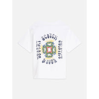 Scotch Shrunk Bright White Front And Back Artwork T-Shirt