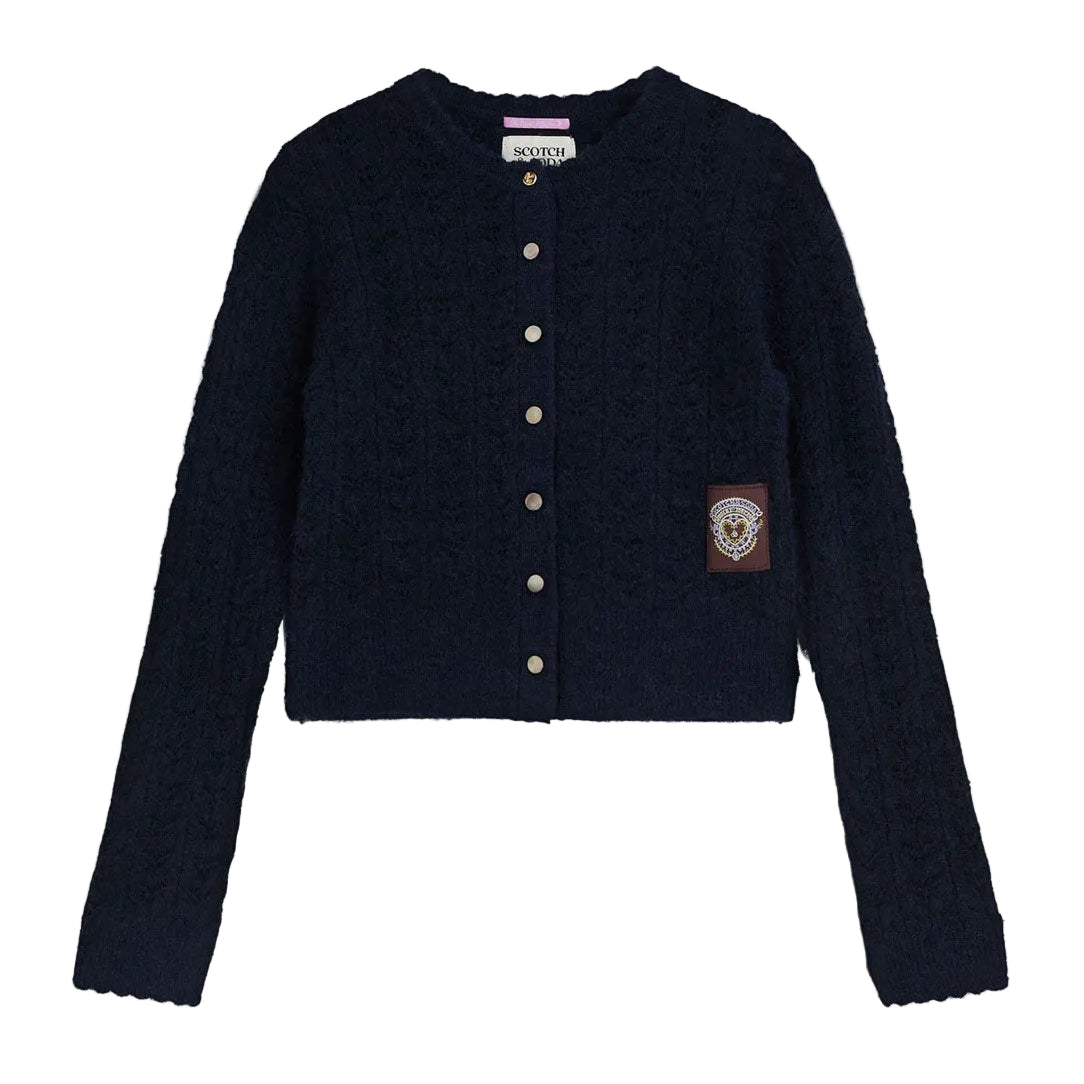 Scotch Shrunk  Sky Captain Pointelle Cardigan