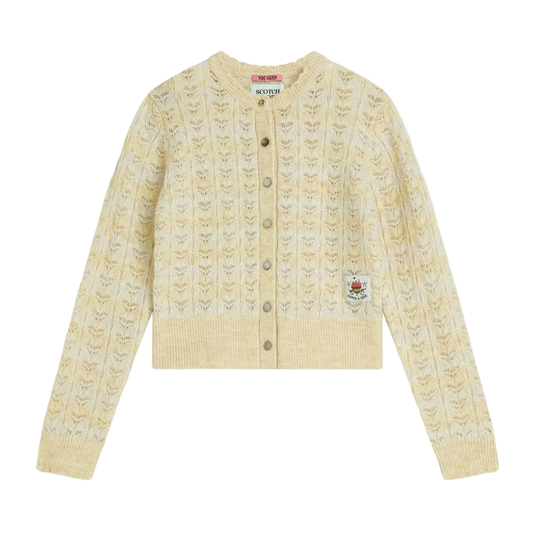 Scotch Shrunk  Pastel Yellow Multi Stripe Cardigan
