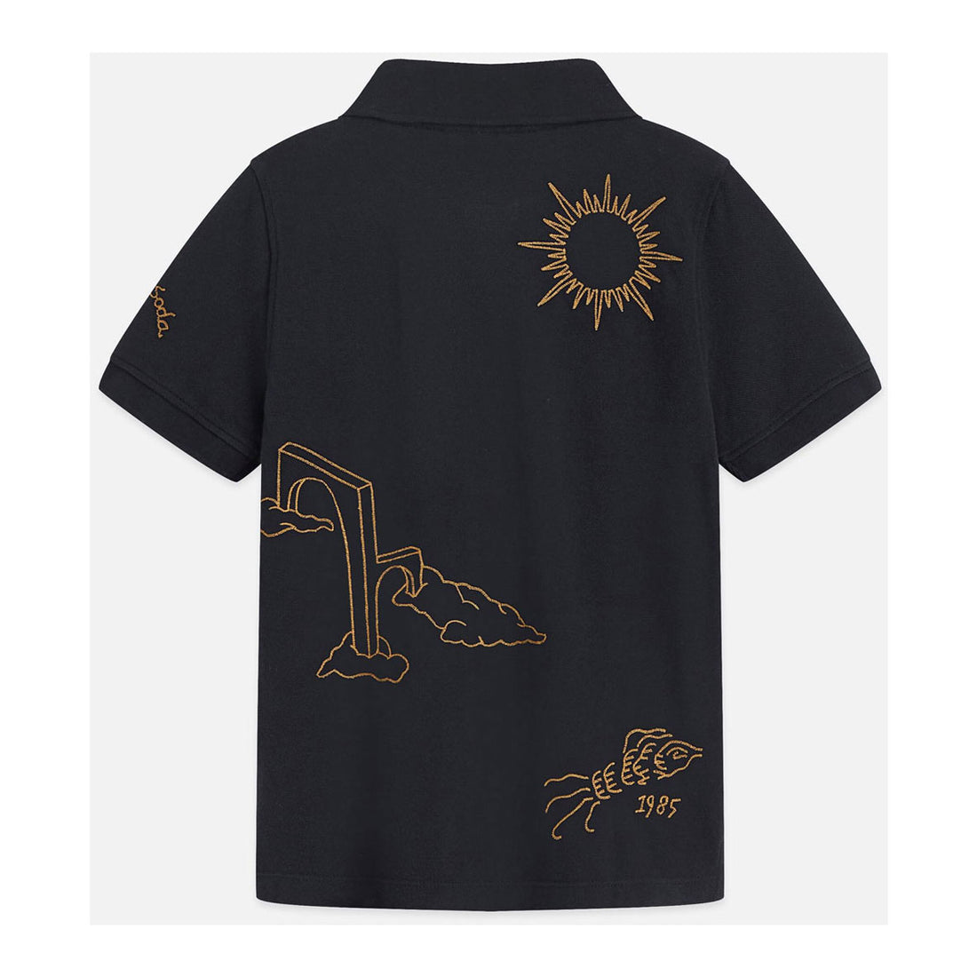 Scotch Shrunk  Sky Captain Artwork Pique Polo