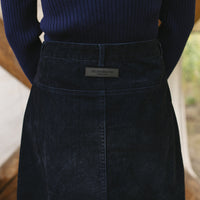 ELEMENTS Navy Knit Rib Turtleneck