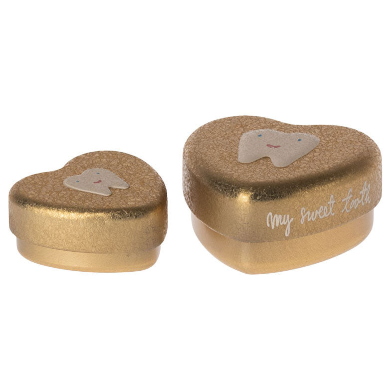 Maileg Tooth Box, 2 Pcs Set - Gold