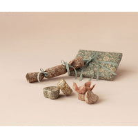 Maileg Ocher/Heather Blossom Metal Heart Box, 2 Pcs Set