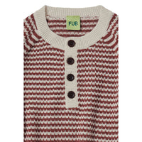 FUB Ecru/Clay Sweater