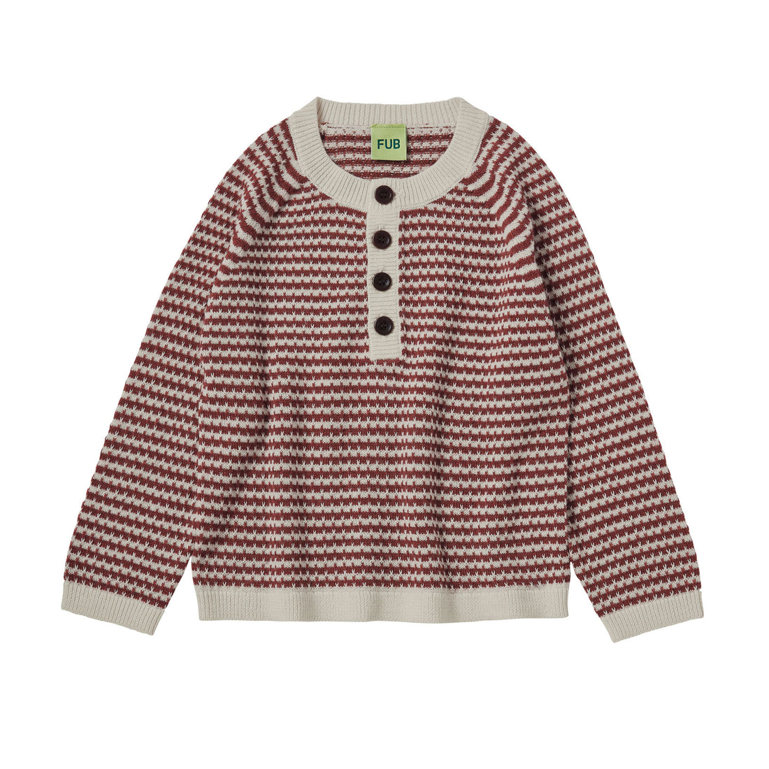 FUB Ecru/Clay Sweater