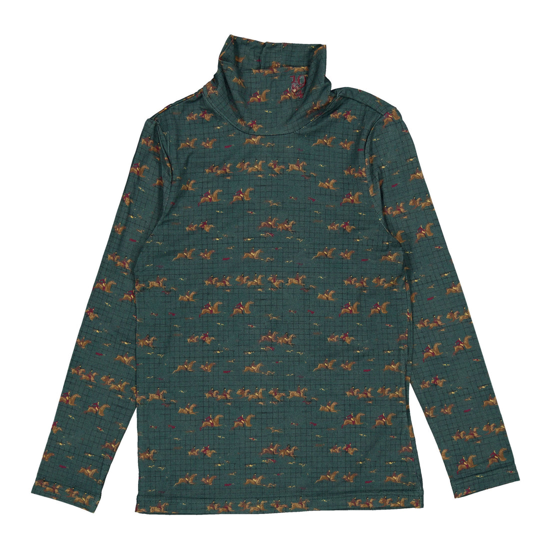 1984 Horse Plaid Turtleneck