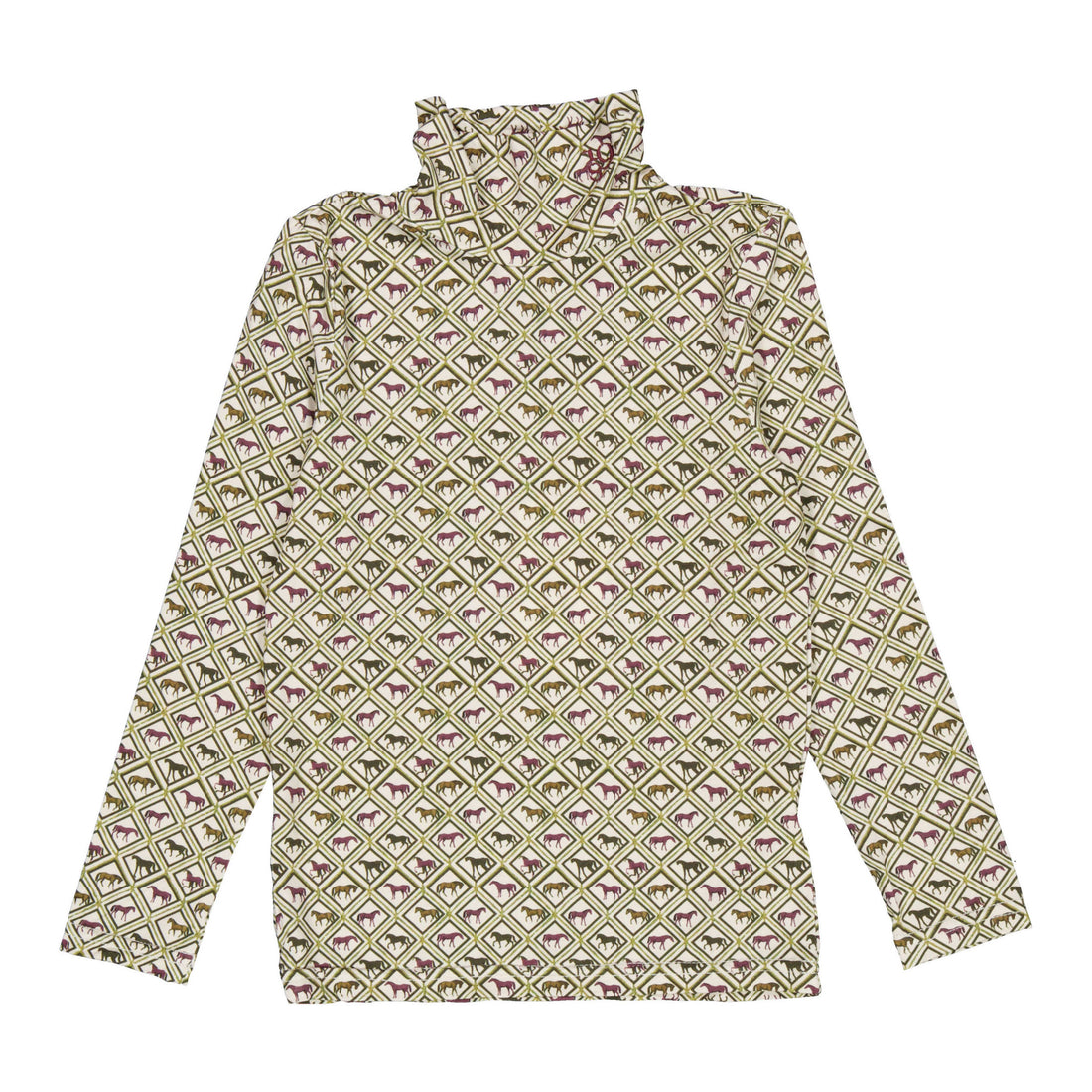 1984 Horse Print Turtleneck