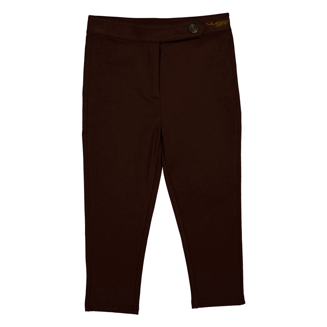 1984 Brown Tab Button Pant