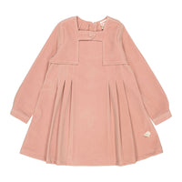 1984 Mauve Velvet Pleated Dress