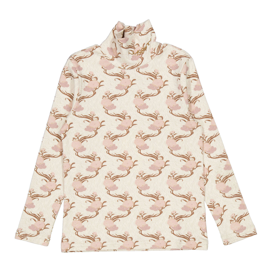 1984 Japanese Blossom Printed Turtleneck