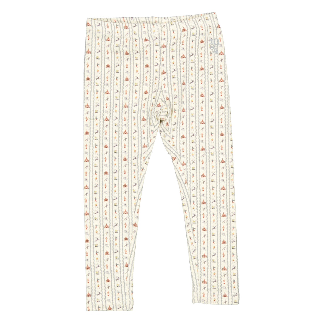 1984 Blue Circus Print Leggings