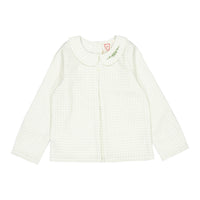 1984 Cream Check Round Collar Shirt