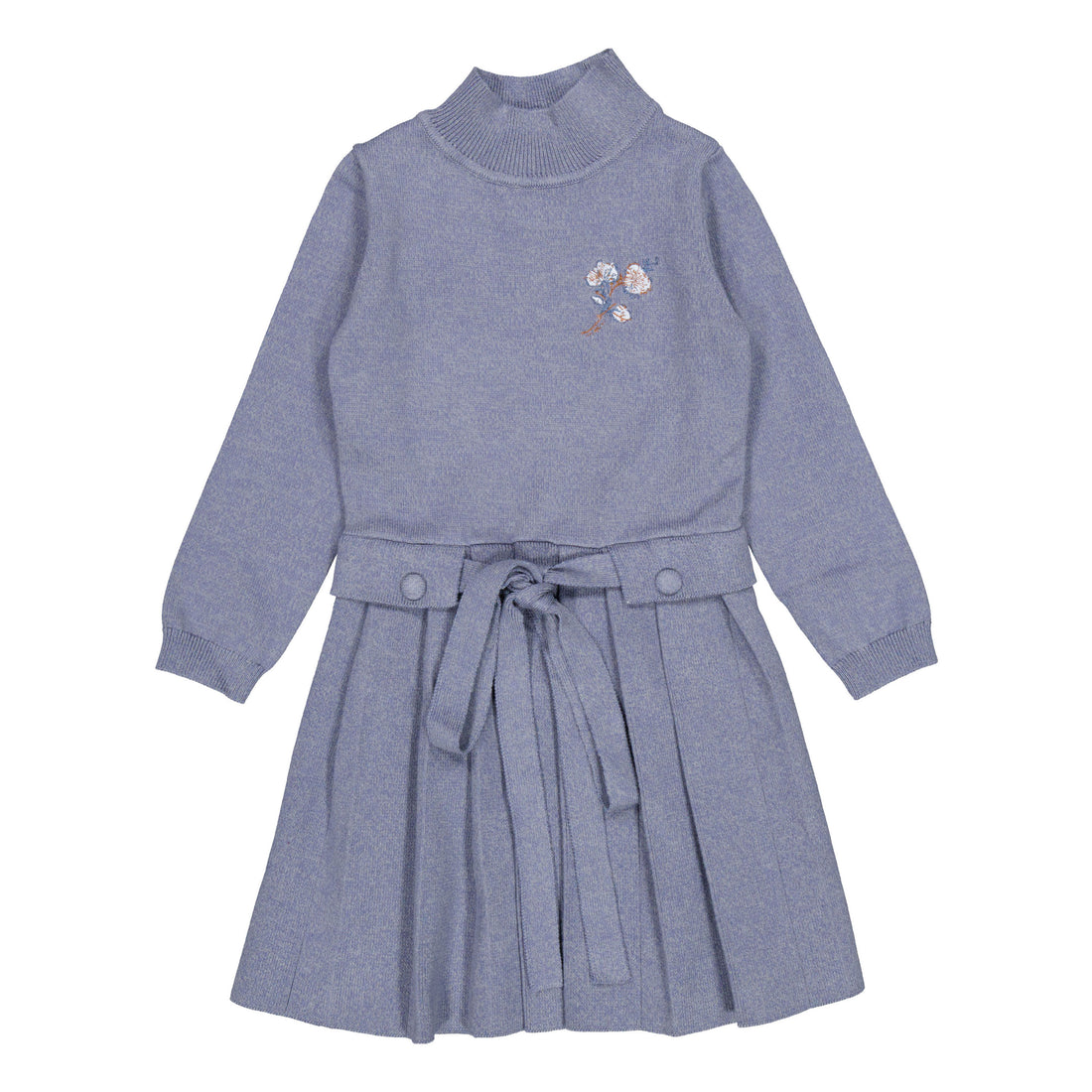 1984 Dusty Blue Knit Dress