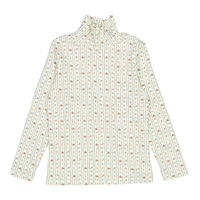 1984 Blue Circus Print Turtleneck