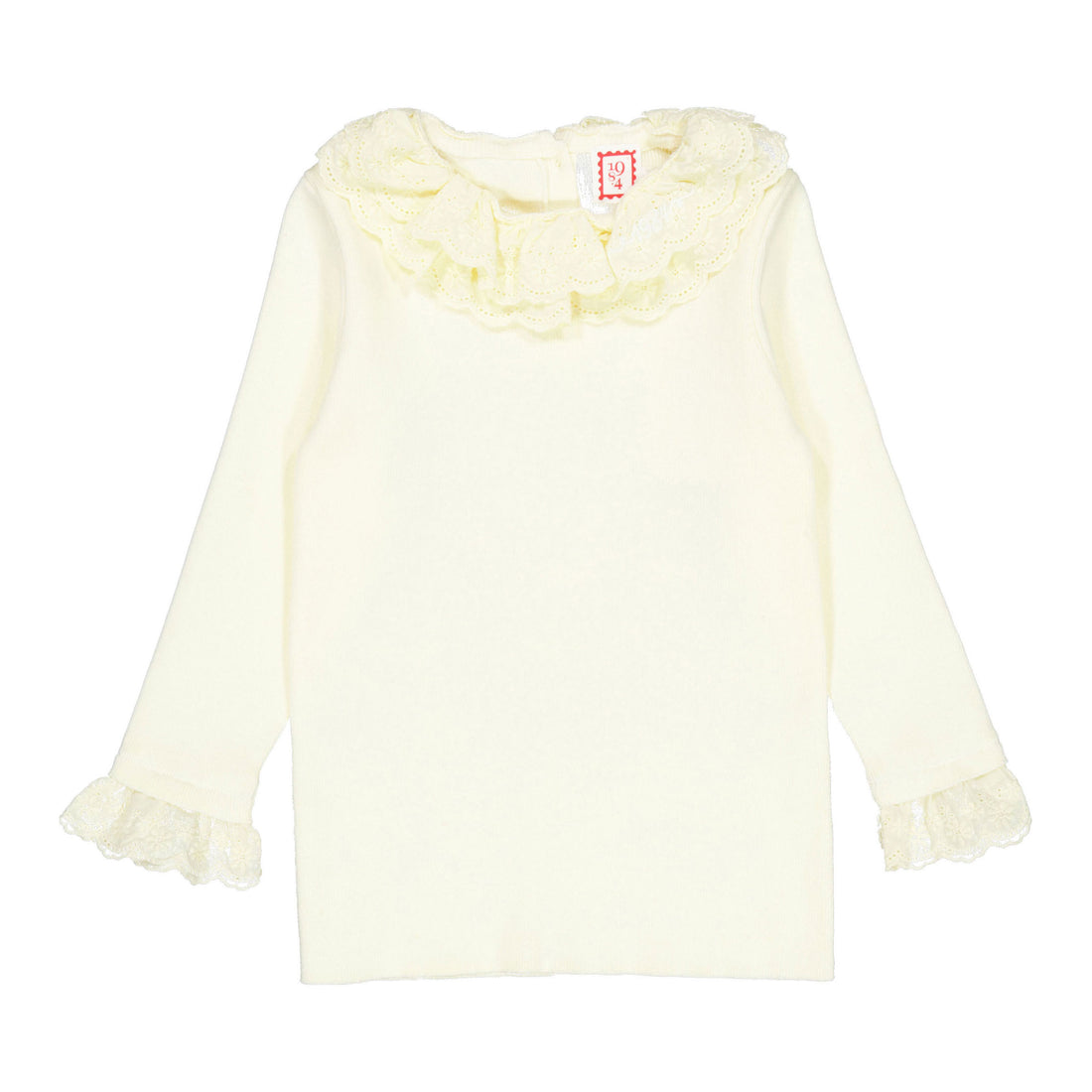 1984 Cream Eyelet Sweater