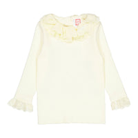 1984 Cream Eyelet Sweater