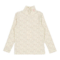 1984 Pink Circus Print Turtleneck